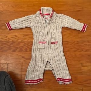 Baby knit soft onesie outfit
